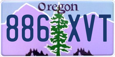 OR license plate 886XVT