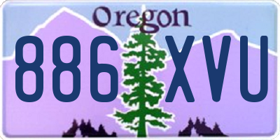 OR license plate 886XVU