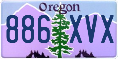 OR license plate 886XVX