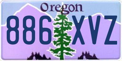 OR license plate 886XVZ