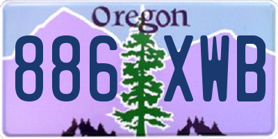 OR license plate 886XWB