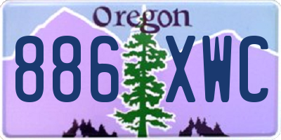 OR license plate 886XWC