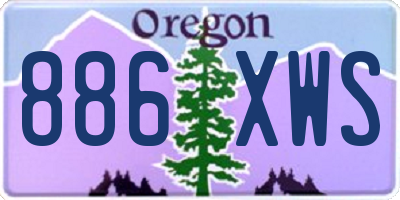 OR license plate 886XWS