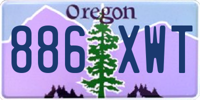 OR license plate 886XWT