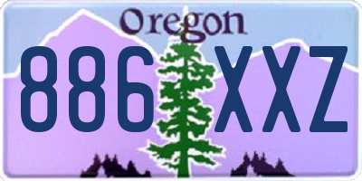OR license plate 886XXZ