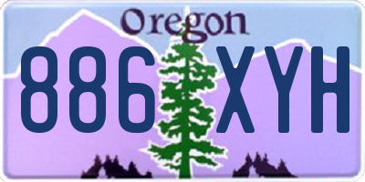 OR license plate 886XYH