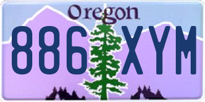 OR license plate 886XYM