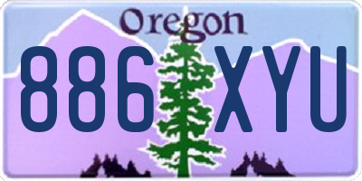 OR license plate 886XYU