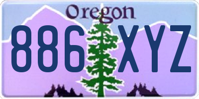 OR license plate 886XYZ