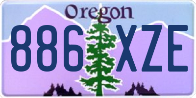 OR license plate 886XZE