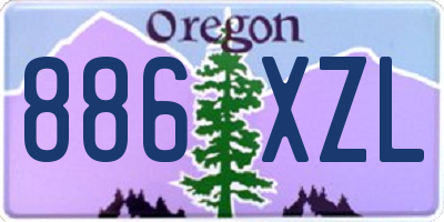 OR license plate 886XZL