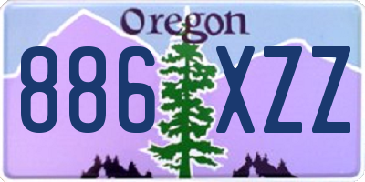 OR license plate 886XZZ