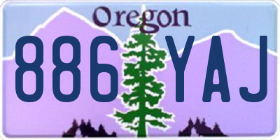 OR license plate 886YAJ