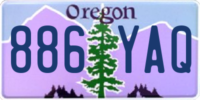 OR license plate 886YAQ