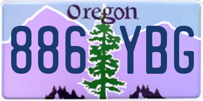 OR license plate 886YBG