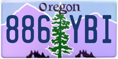 OR license plate 886YBI