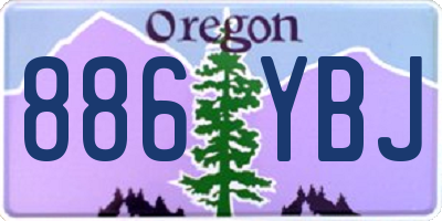 OR license plate 886YBJ