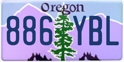 OR license plate 886YBL