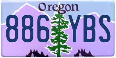 OR license plate 886YBS