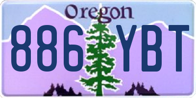 OR license plate 886YBT