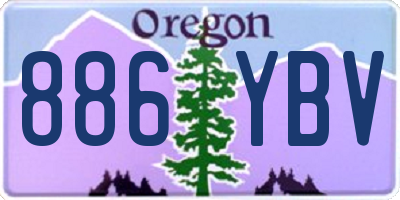 OR license plate 886YBV
