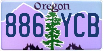 OR license plate 886YCB
