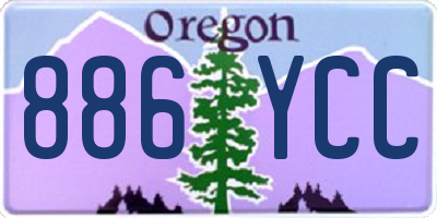 OR license plate 886YCC