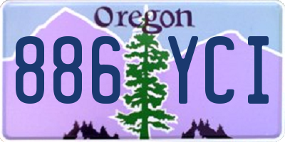 OR license plate 886YCI