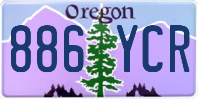 OR license plate 886YCR
