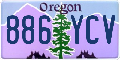 OR license plate 886YCV