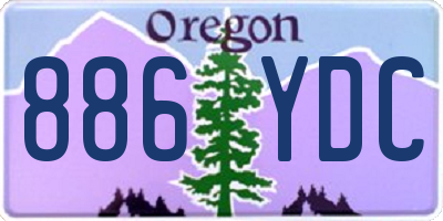 OR license plate 886YDC