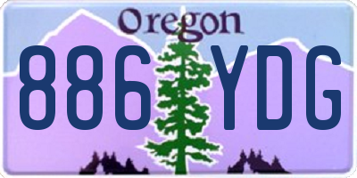 OR license plate 886YDG