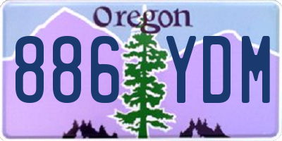OR license plate 886YDM