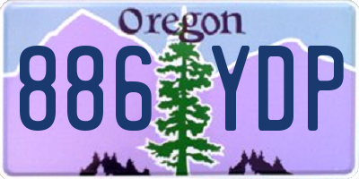 OR license plate 886YDP