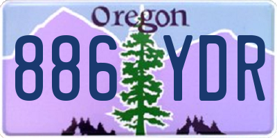 OR license plate 886YDR