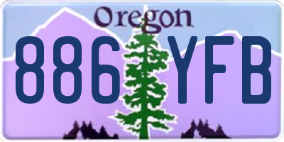 OR license plate 886YFB