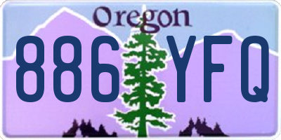 OR license plate 886YFQ