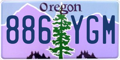 OR license plate 886YGM