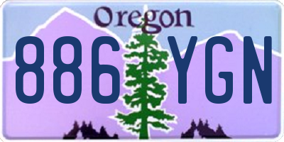 OR license plate 886YGN