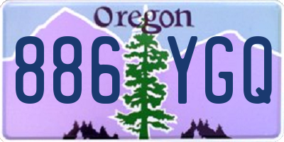 OR license plate 886YGQ