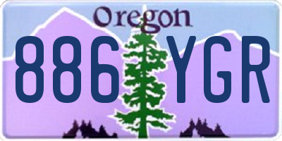 OR license plate 886YGR