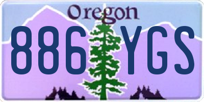 OR license plate 886YGS