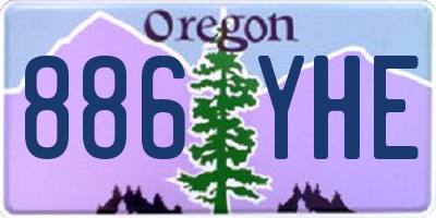 OR license plate 886YHE