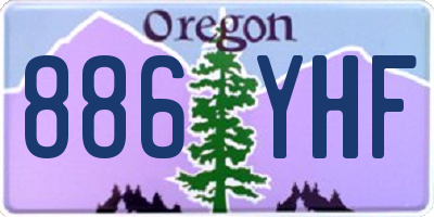OR license plate 886YHF