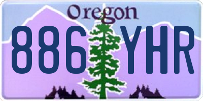 OR license plate 886YHR
