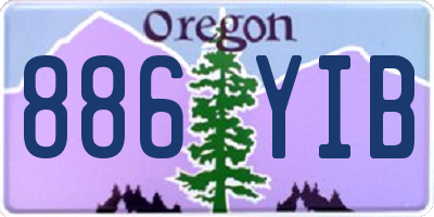 OR license plate 886YIB