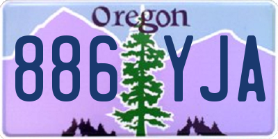 OR license plate 886YJA