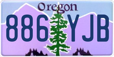 OR license plate 886YJB