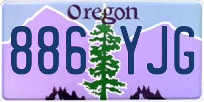 OR license plate 886YJG
