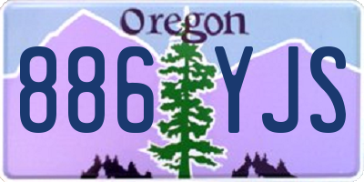 OR license plate 886YJS